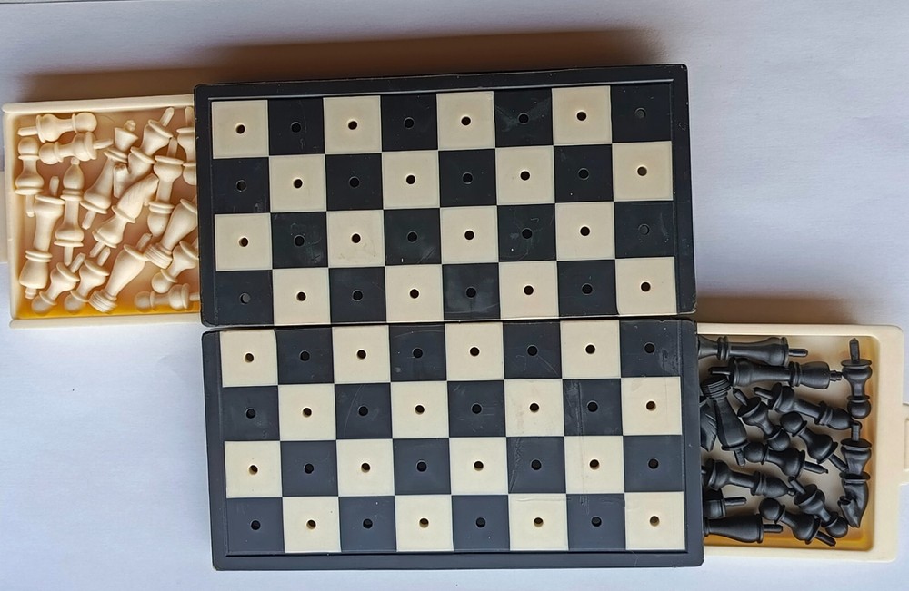 Vintage Chess Checkers Soviet Olympic 1980s