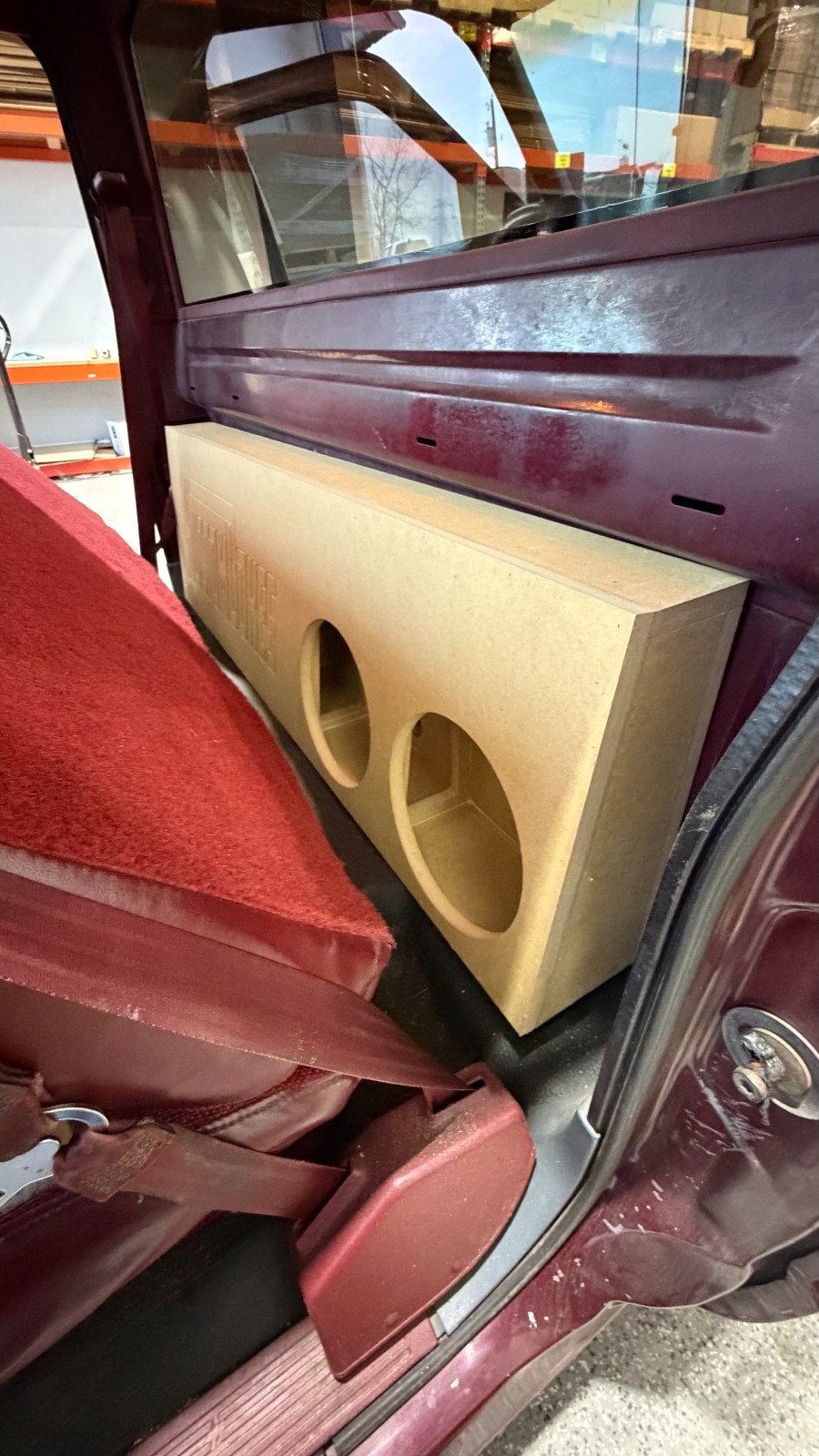 Single Cab Chevy Gmc Truck 88-98 Subwoofer Box 2X12" PORTED