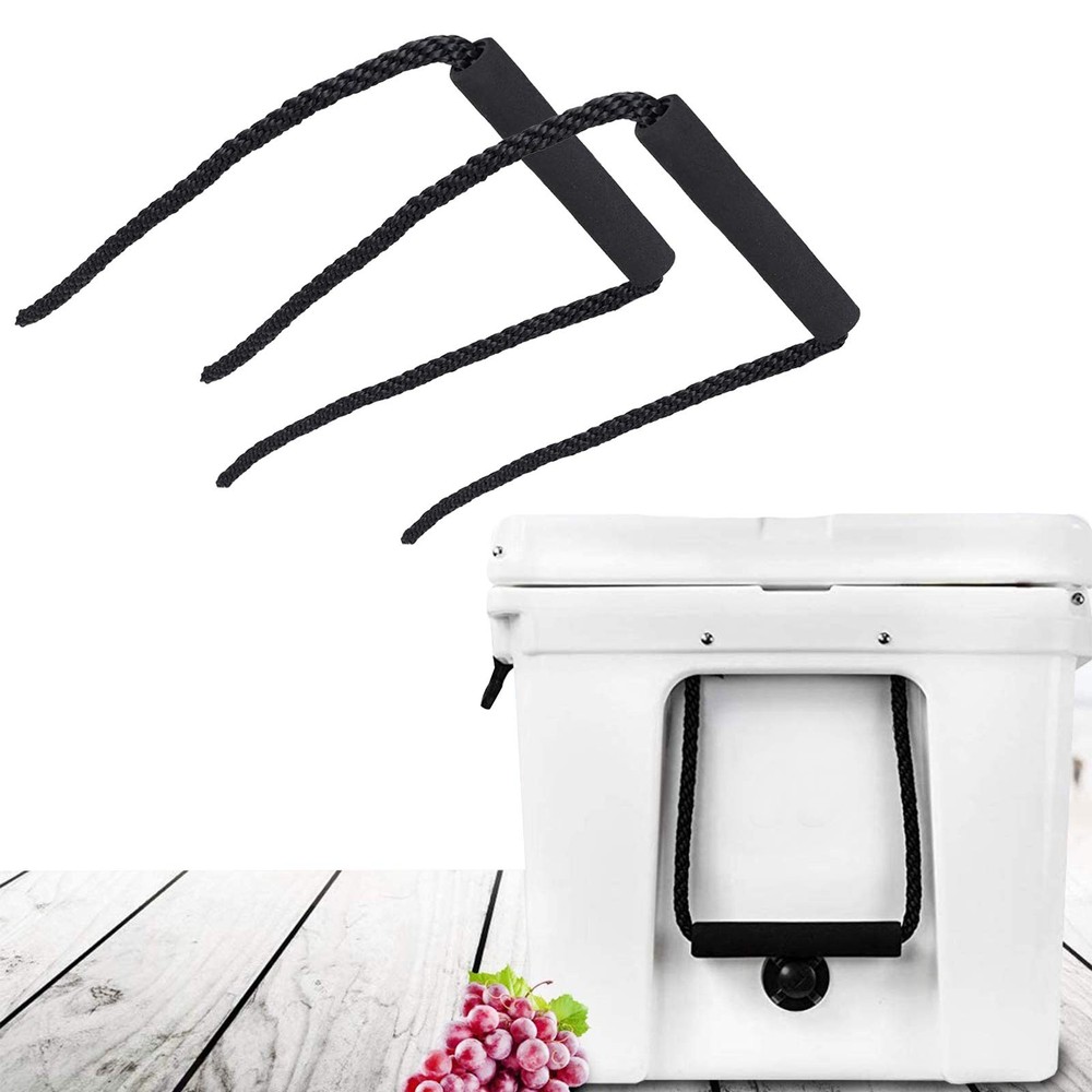 Besimple 2 Pack Cooler Handles, Handles Replacement Rope Black