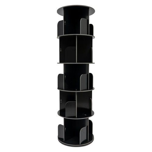 360° Rotating Bookshelf 5-Tier Bookcase Storage Shelf /Freestanding Display Rack