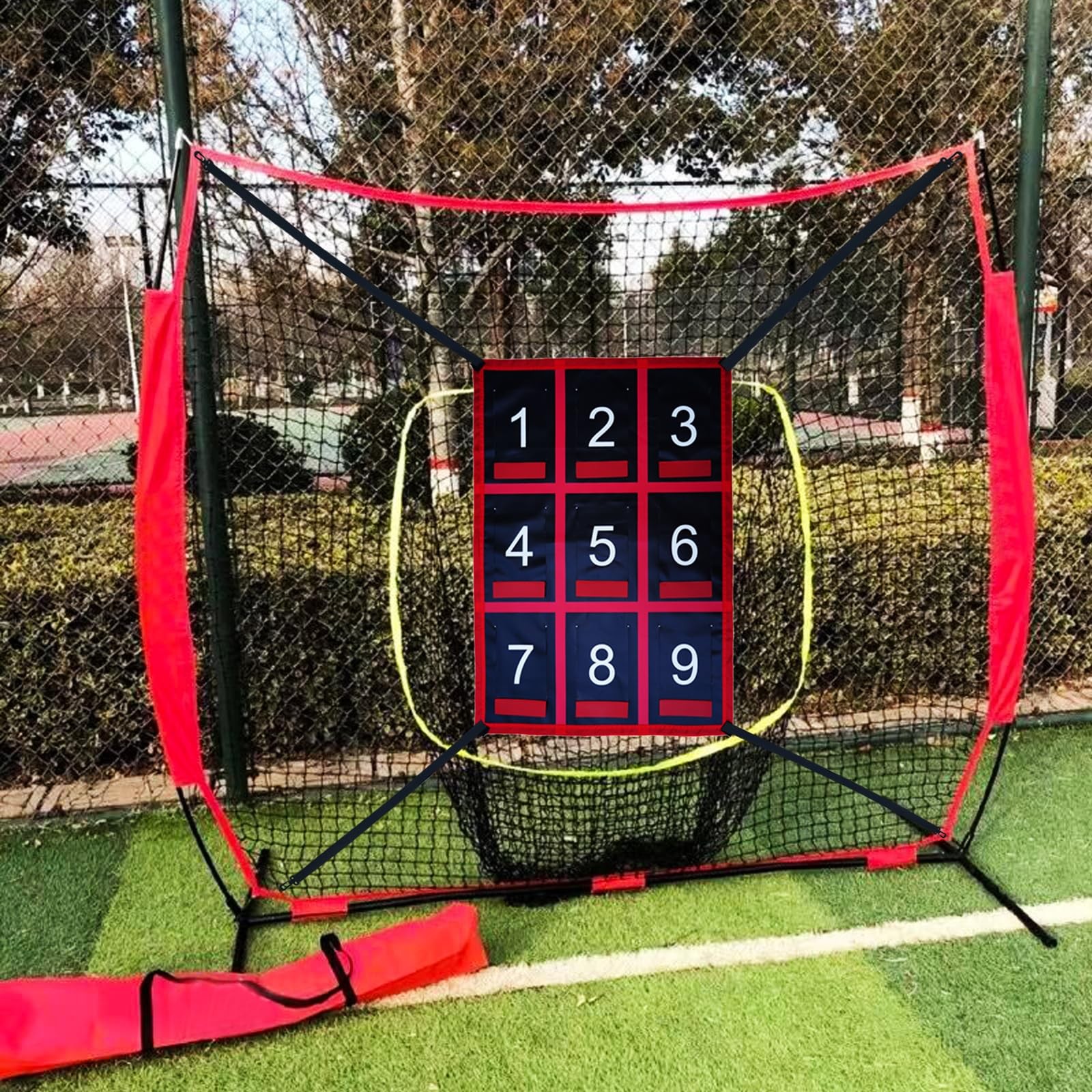Numbered Strike Zone Target for Baseball Softball net,Throwing Pitching Hitting