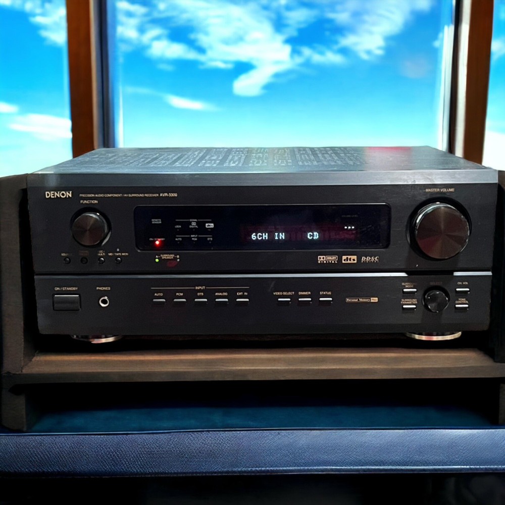 AV Receiver DENON AVR-3300 Precision Audio Component Tested. No Remote