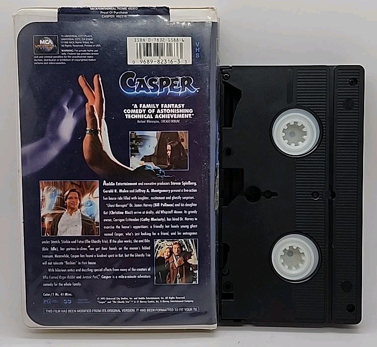 Casper (VHS, 1997, Clamshell)