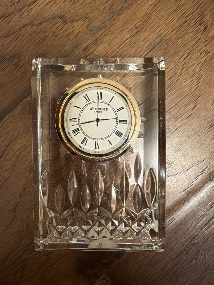 Waterford Crystal 4" Lismore Clock