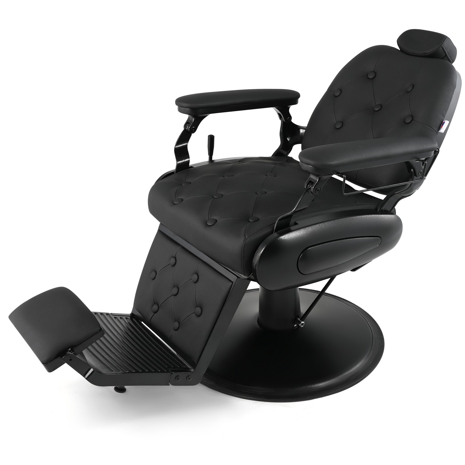 Black Recline All Purpose Barber Chair Heavy Duty Hydraulic Salon Beauty