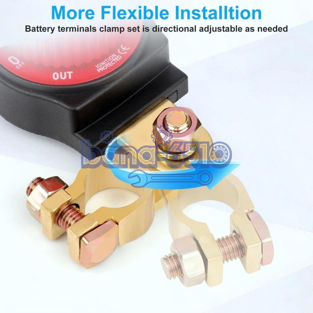 12V-48V Battery Power Cut Master Switch Disconnect Isolator On-Off Marine Car RV