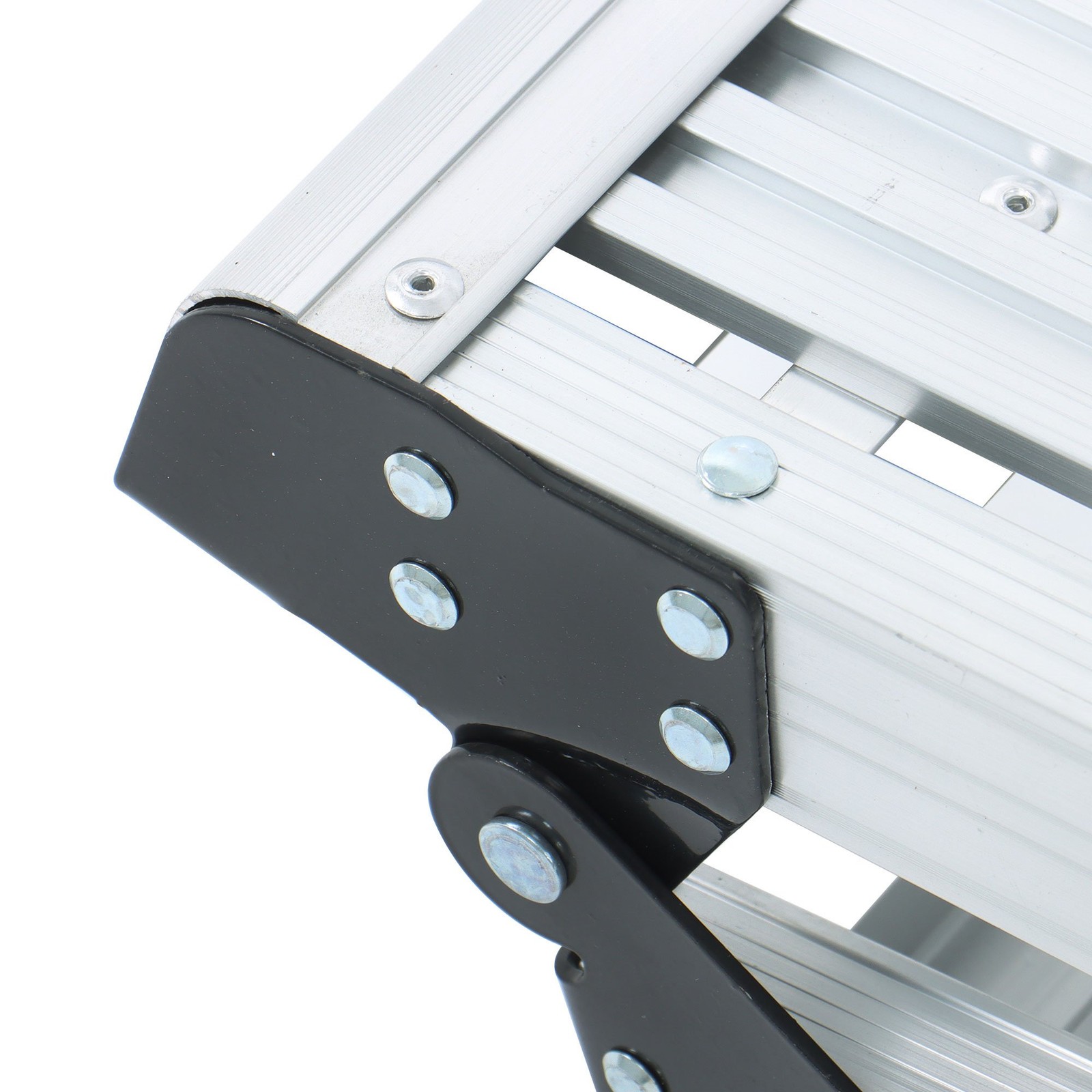 330lbs Aluminum Step Stool Non-slip Folding Work Platform Drywall Ladder