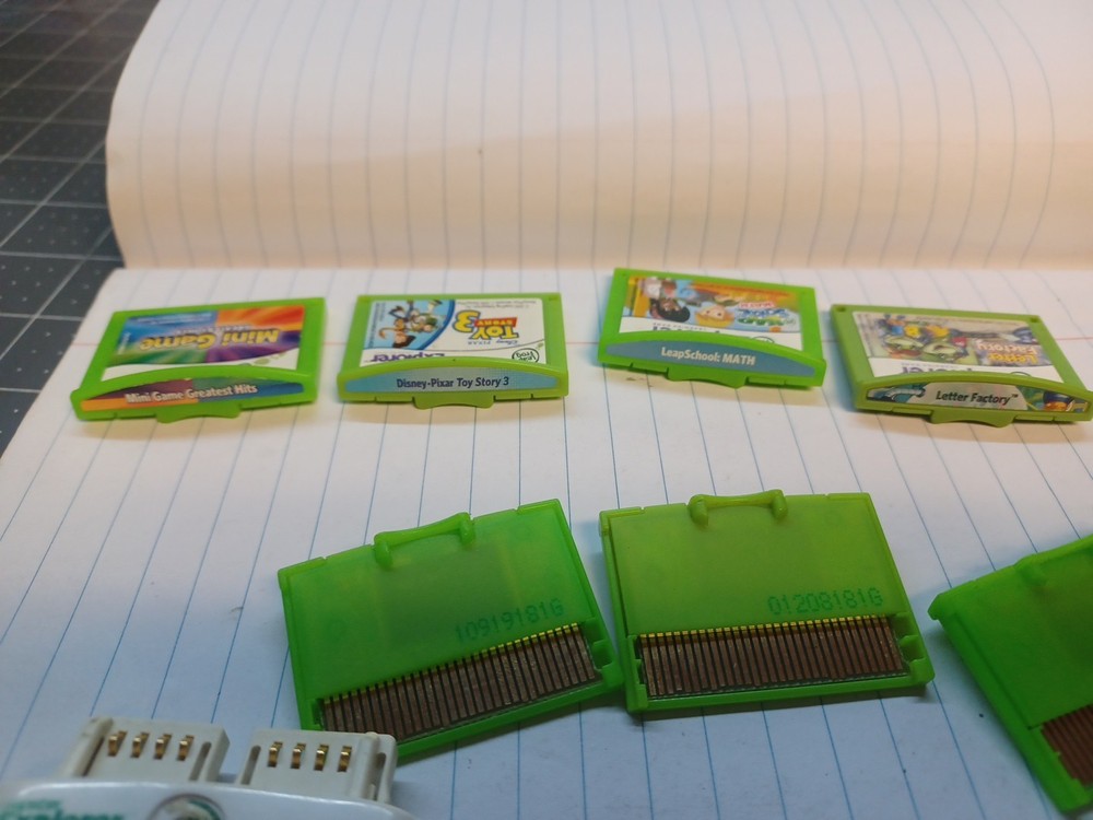 7 Leap Frog LeapPad Explorer Learning Games- Camera- Game Stick