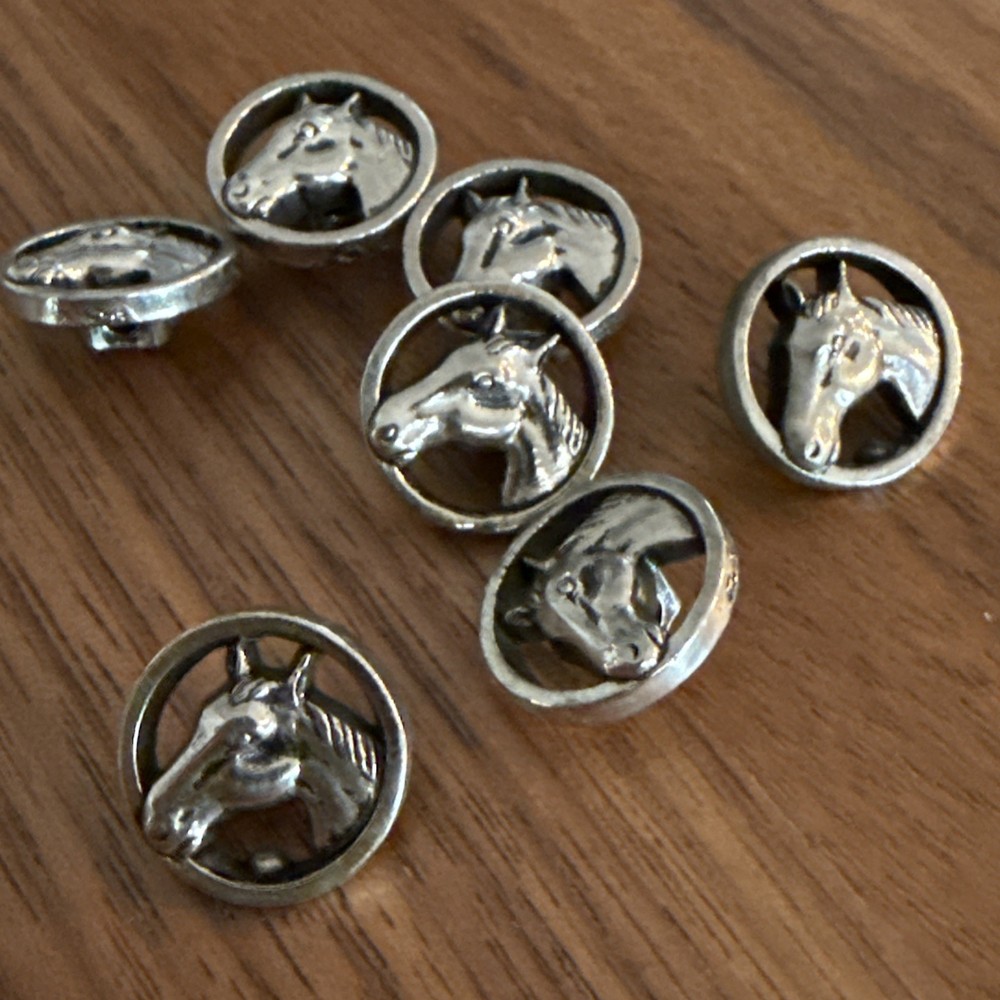 Vintage Horse Sewing Buttons