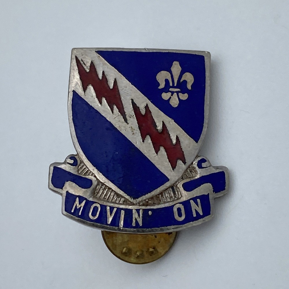US Army INF Infantry 2 Post Pin | RARE | MOVIN' ON