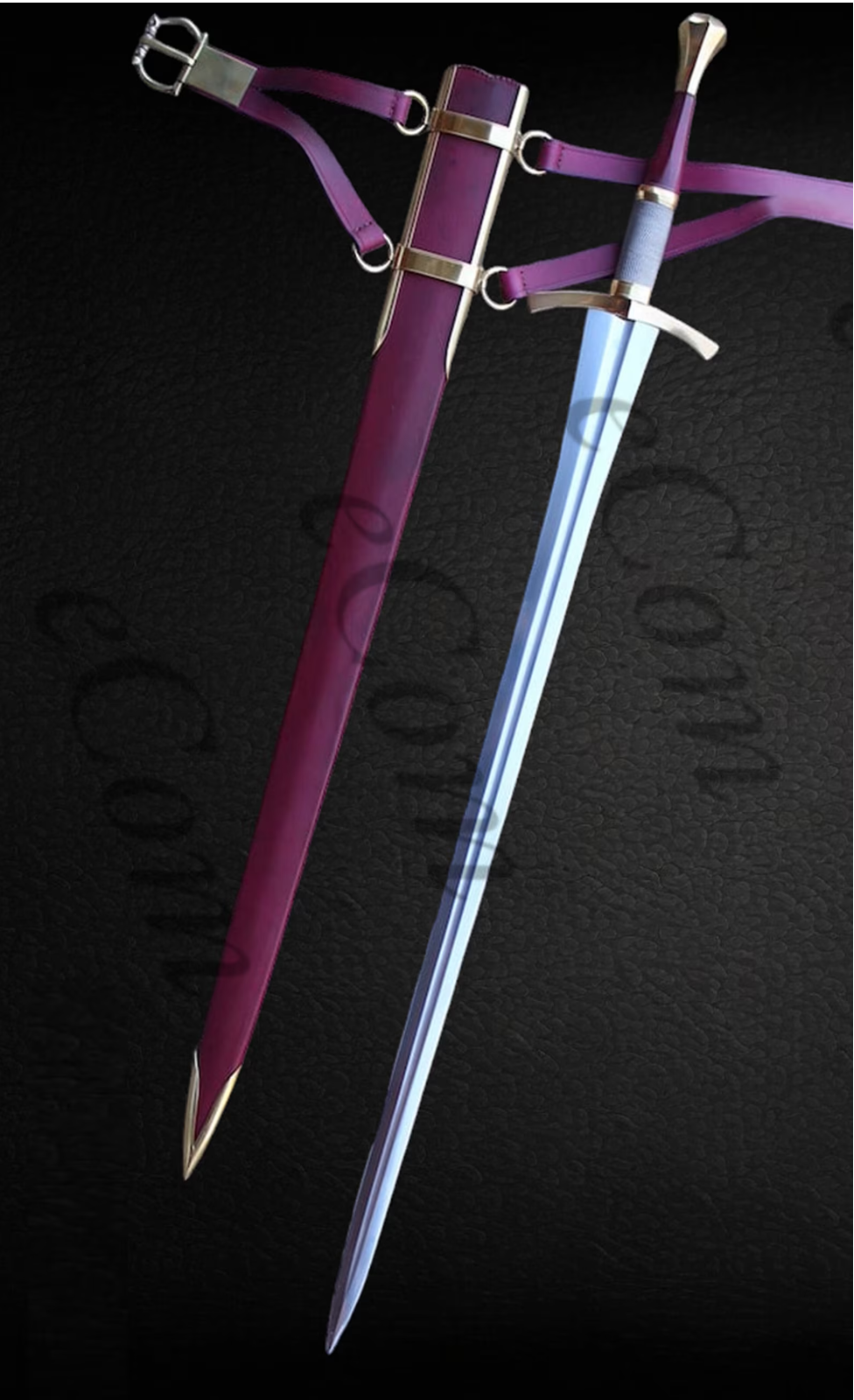 Hand Forged High Carbon Steel Viking Sword Sharp / Battle Ready Long Sword