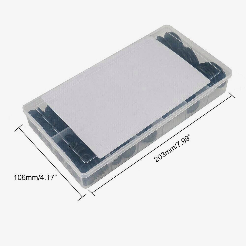 170PCS Rubber Grommet Firewall Hole Plug Electrical Wiring Gasket Assortment Kit