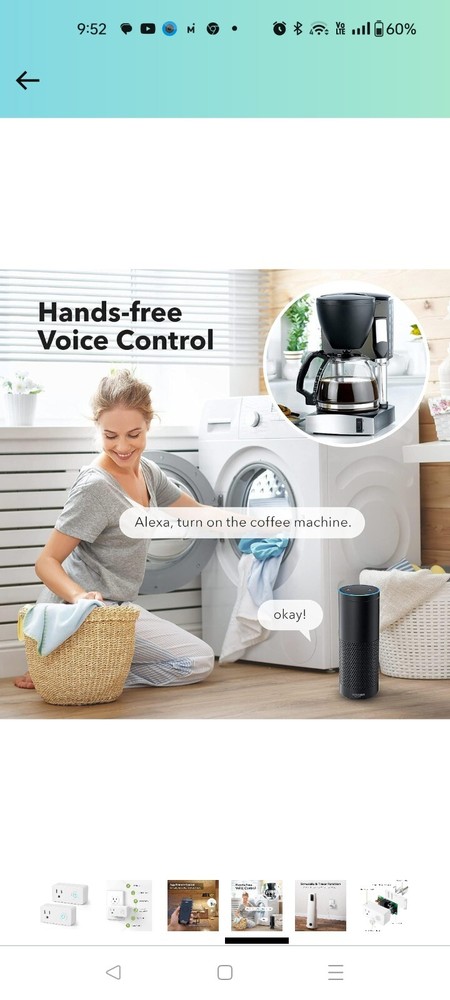 WiFi Heavy Duty Smart Plug Outlet, No Hub Required with Timer Function,...