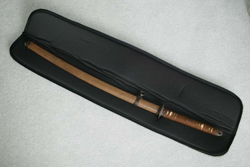 Custom Sword Case 42" X 6" padded, zippered - Perfect fit for WW2 Japanese Sword