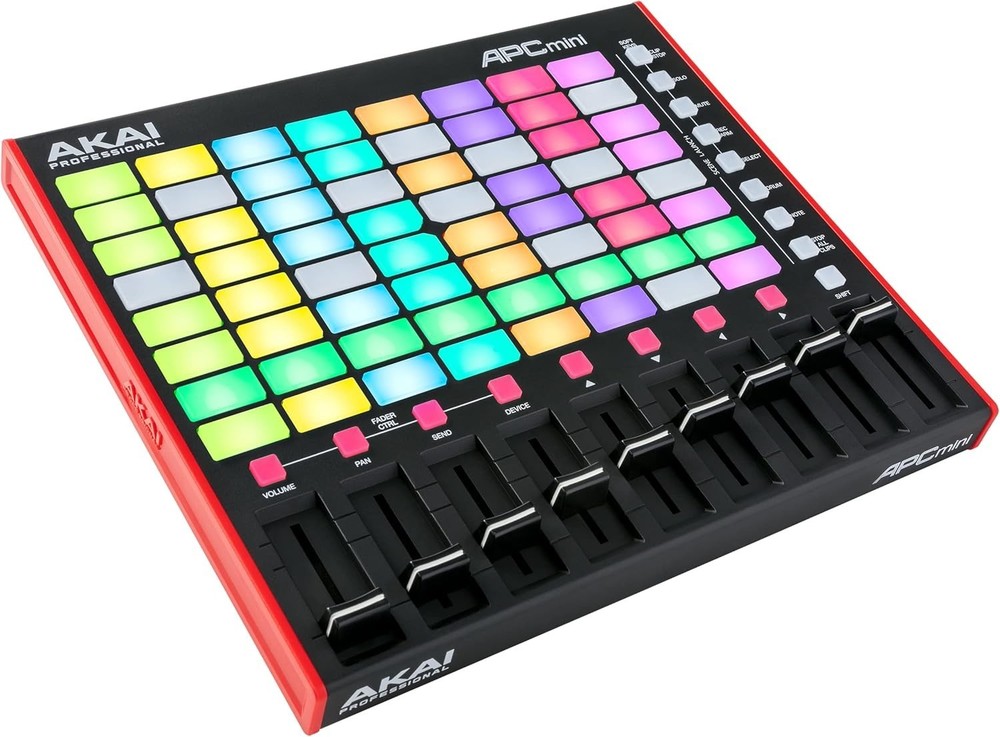 APC Mini MK2 USB MIDI Pad Controller - 64 RGB Pads, Ableton Live Lite, Compact