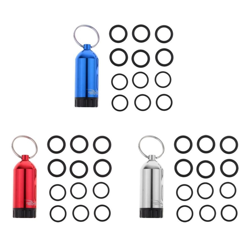 Scuba Tank Keychain with 12 Orings