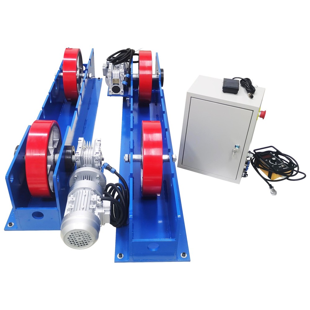 220V 3 Ton Adjustable Welding Turning Roller Linkage Welding Roller Support