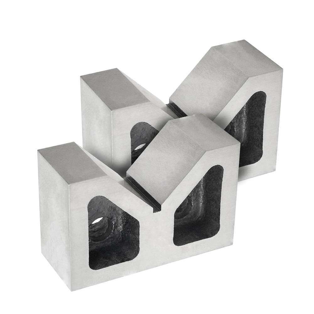 Cast Iron V Block Set - High-Quality, Machined Square and Parallel