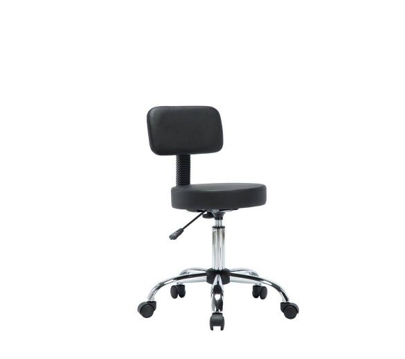 Naomi Home Mara Black Adjustable Drafting Stool