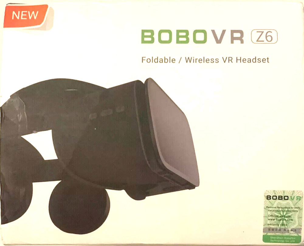 BOBOVR Z6 Foldable Wireless Virtual Reality Headset for Smartphone, Black