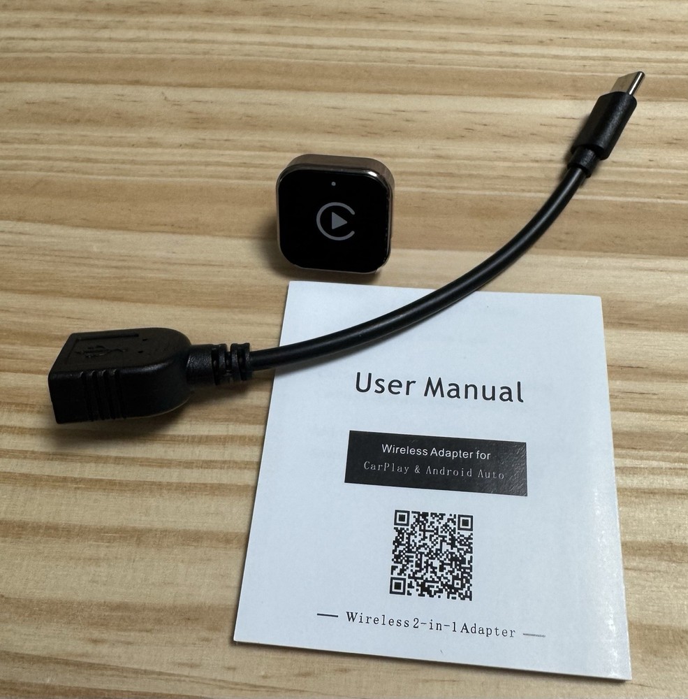 iGENJUN Wireless CarPlay Adapter 2026 Upgrade Mini Design, USB/USB-C Plug & Play