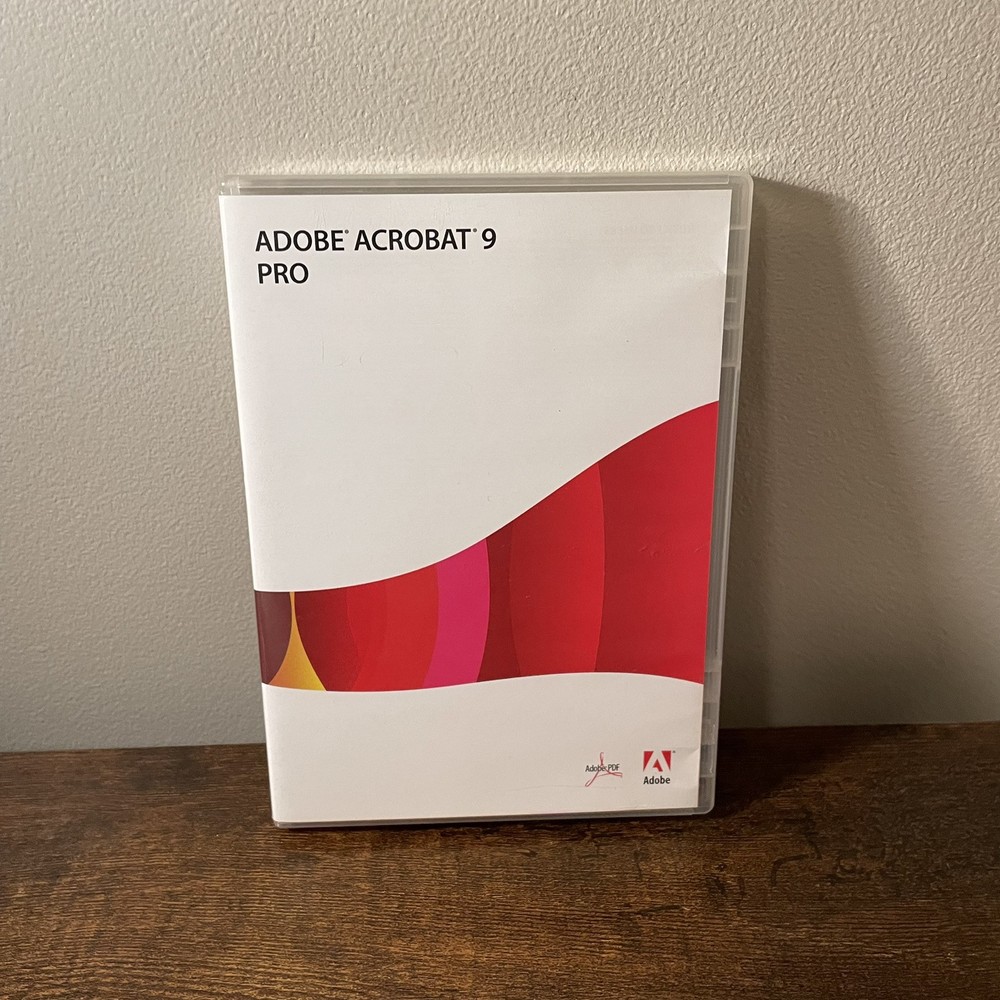 Adobe Acrobat Pro 9 for Windows 10 & 11 Complete w/ Full Retail Serial Number