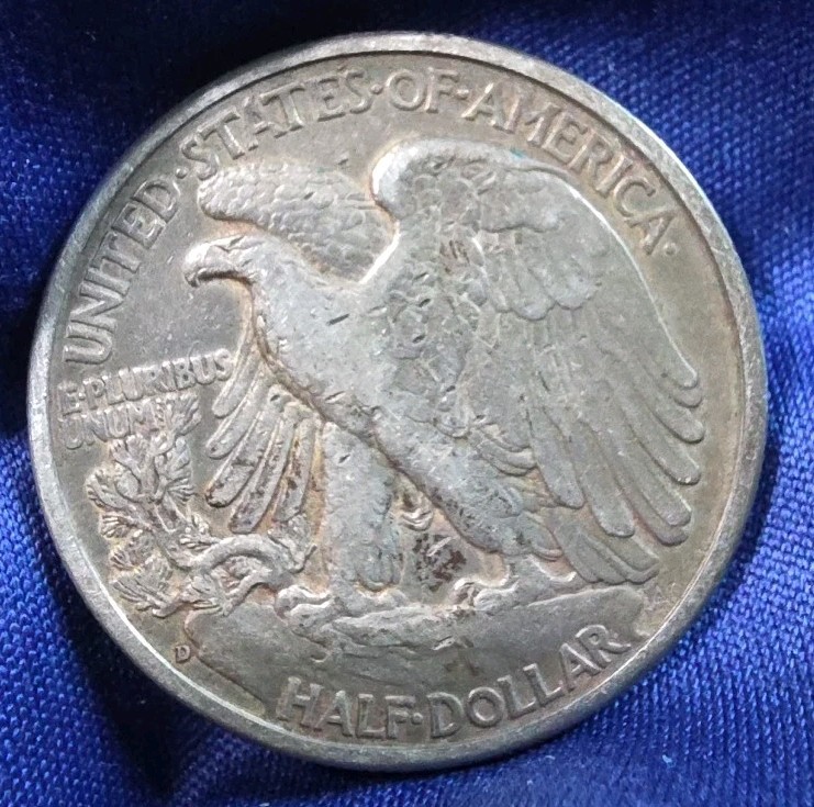 1939-D Walking Liberty Half Dollar 90% Silver Denver Mint –