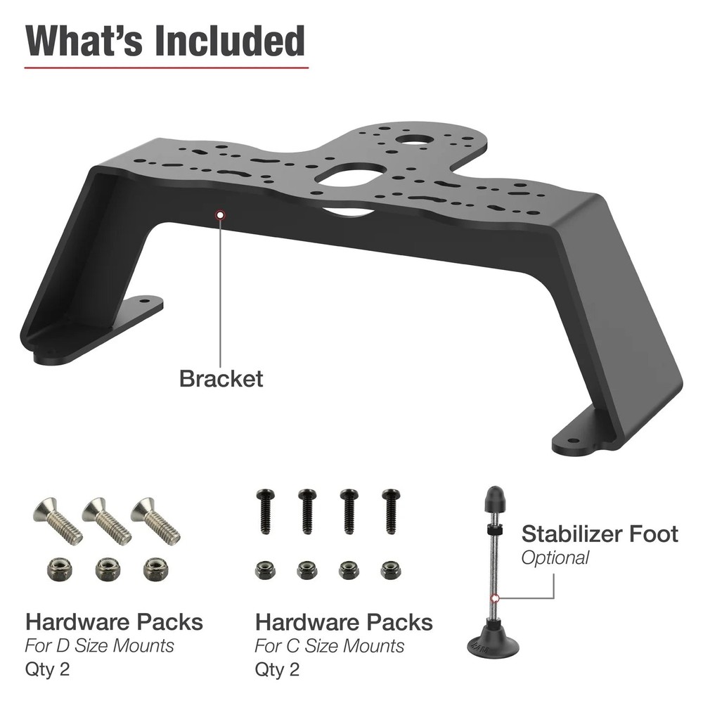 RAM-FF1U RAM® Heavy Duty Fishfinder Deck Mount