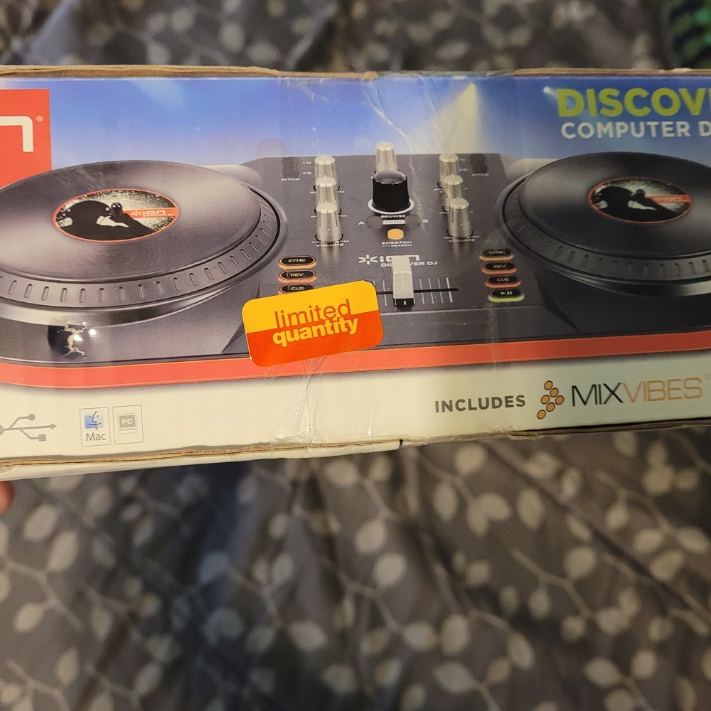 Ion Discover DJ Computer System Discovery PC Mac USB Open Box NIB