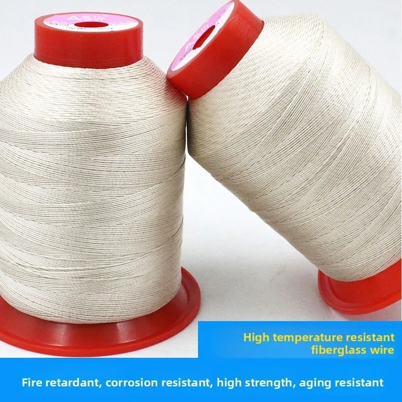 Fiberglass Thread High Temperature Resistant Fireproof Flame Retardant 200g Net