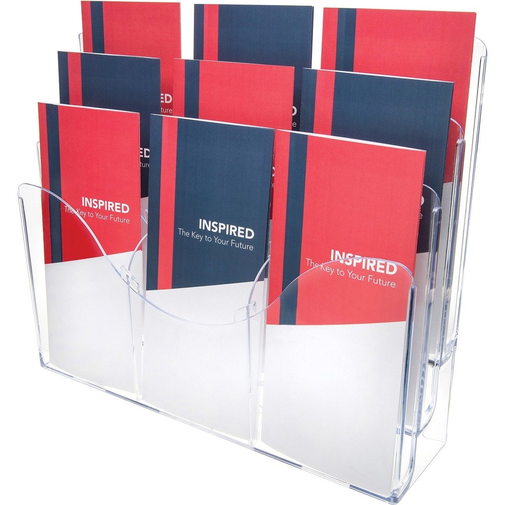 Deflecto 47631 3 Tier Document Organizer Clear 9 Compartments
