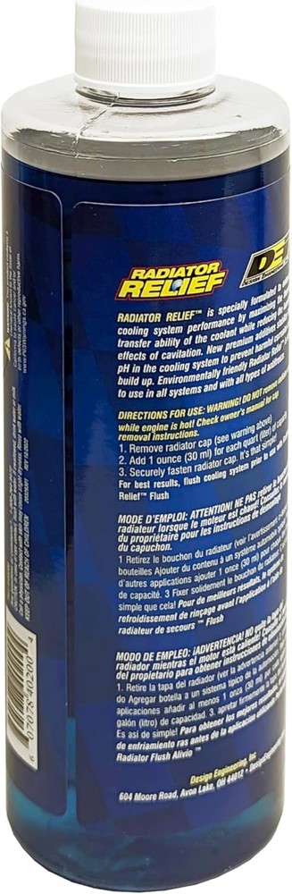 Design Engineering Radiator Relief Coolant Additive Engine for 16 oz