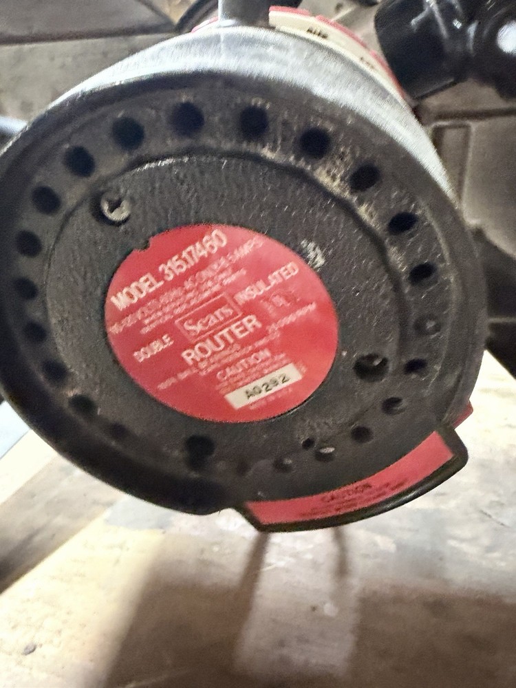 Craftsman Router 335.17450 Variable Speed 1 HP Fixed Base Tested Works