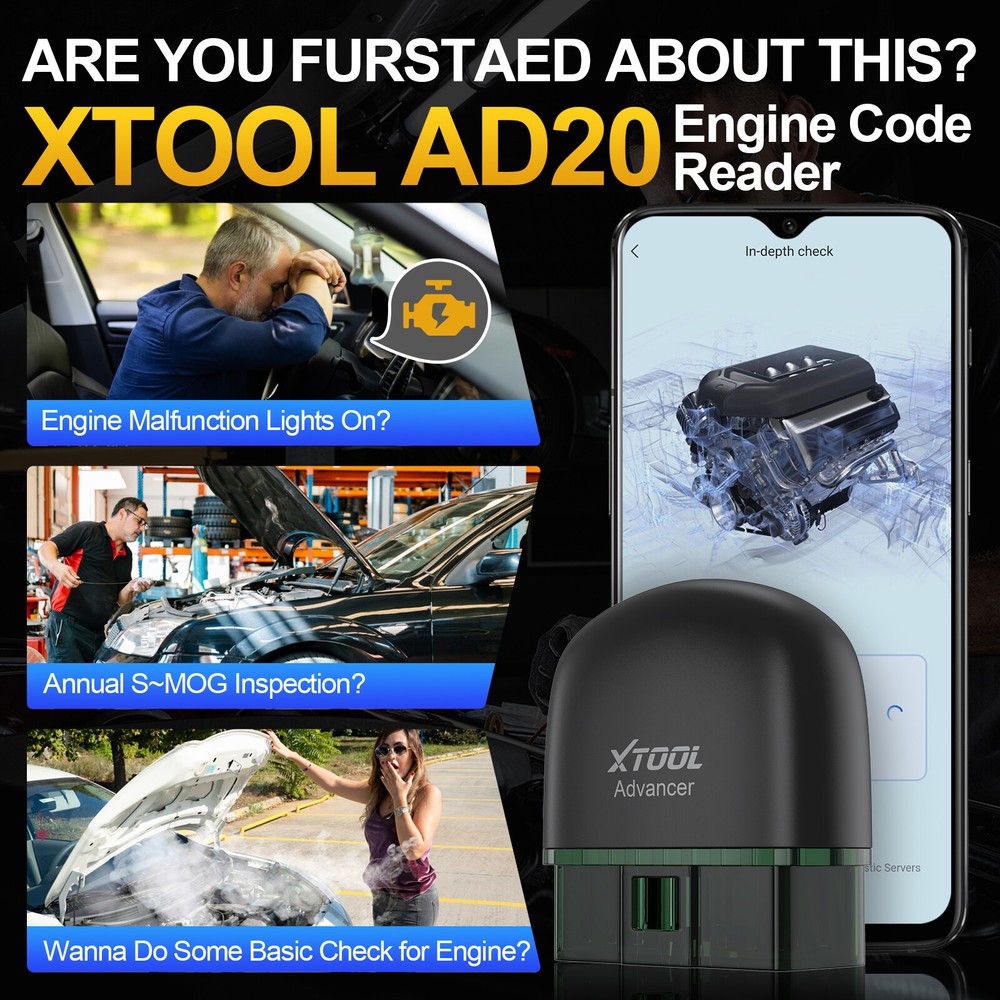 XTOOL AD20 Diagnostic OBD2 Scanner Diagnostic Tool Read/Erase Fault Codes
