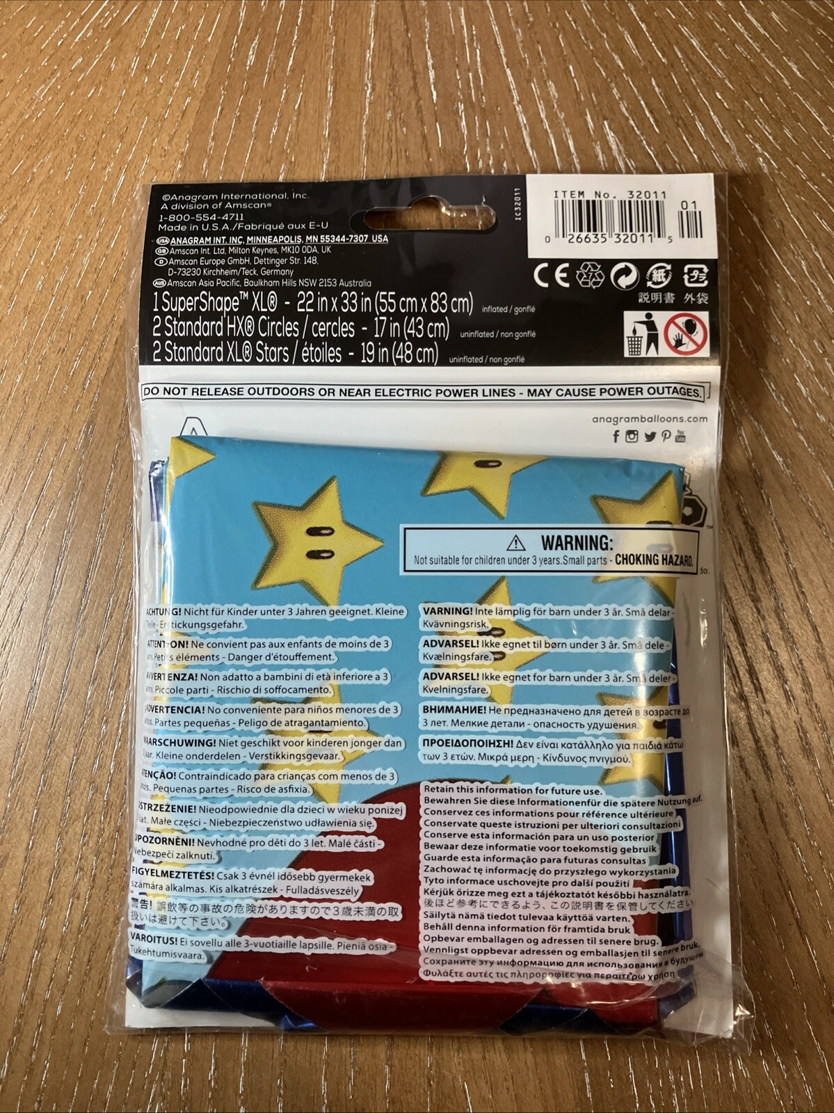 Super Mario Brothers Balloon Bouquet w/ 33" Foil Balloon