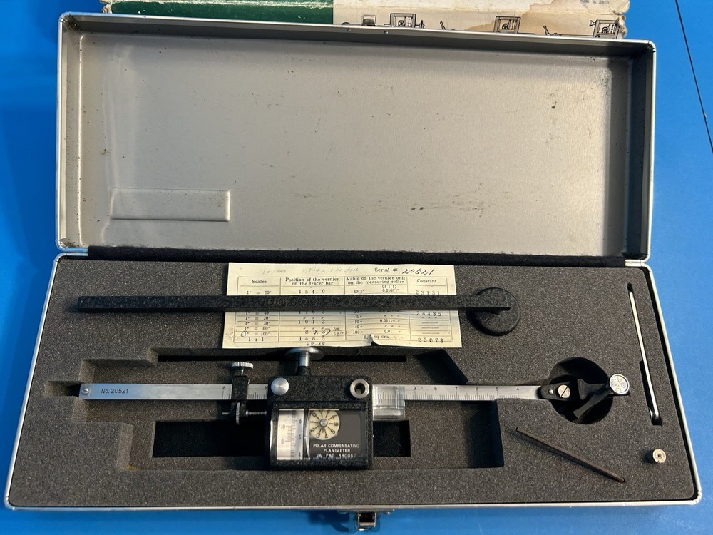 Polar Compensating Planimeter 20521 Eagle No. 711