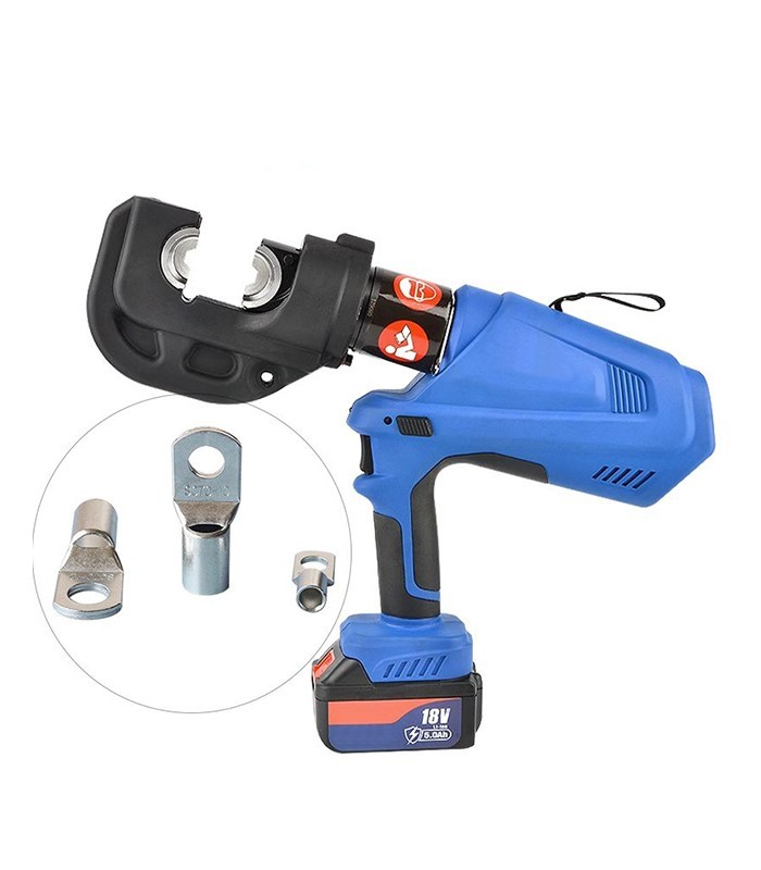 Cordless String Crimper with Interchangeable Matrices Power 120kN