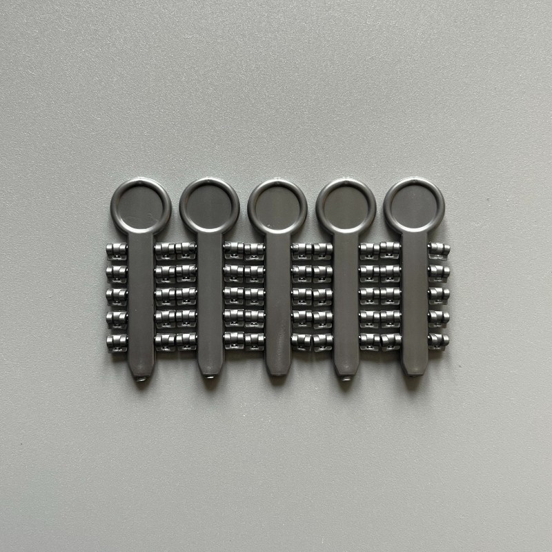 200Pcs/Pack Dental Rotation Wedge Orthodontic Rubber Elastic Rotary Pads Gray