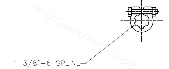 King Kutter Rotary Tiller PTO Shaft with Slip Clutch part number 147122