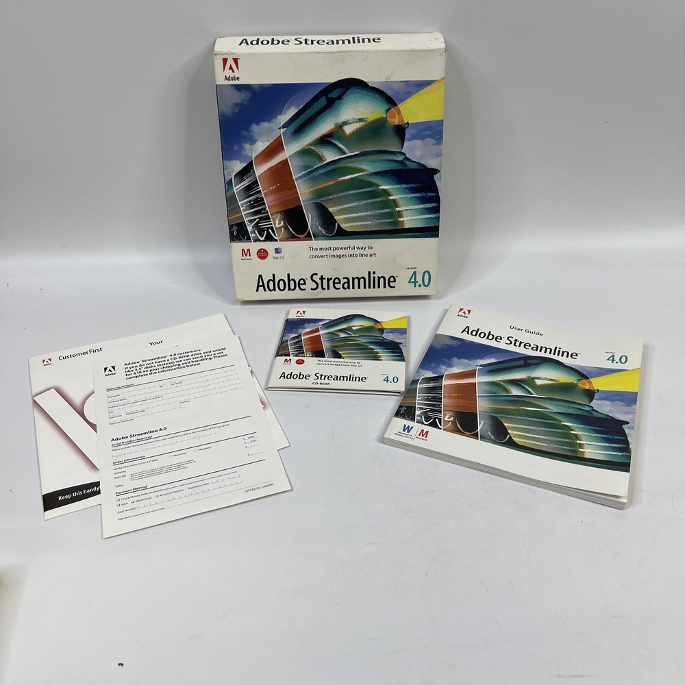 ADOBE STREAMLINE 4.0 FOR MAC CD & USER GUIDE