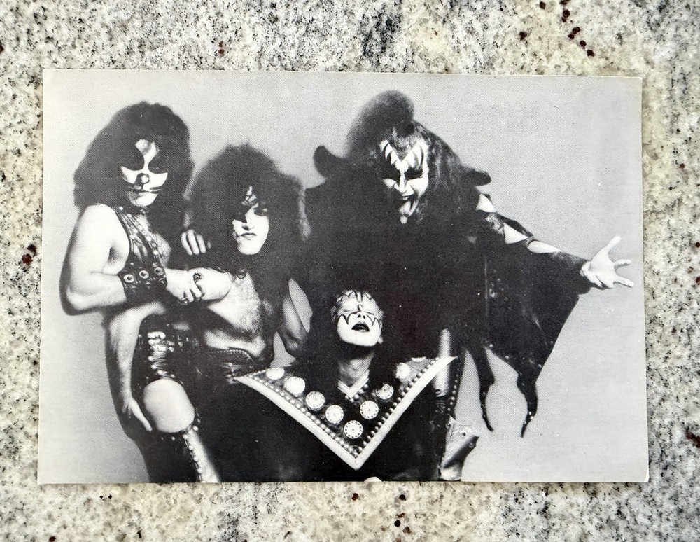 KISS 1974 HOTTER THAN HELL ALBUM PROMO POSTCARD AUCOIN VINTAGE RARE HOLY GRAIL🔥