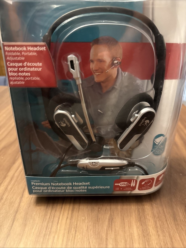 Logitech Premium Notebook Silver/Black Neckband Headsets