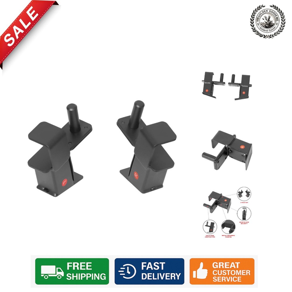 Power Cage J-Hooks with Protective Padding - Ultimate Home Gym Accessory