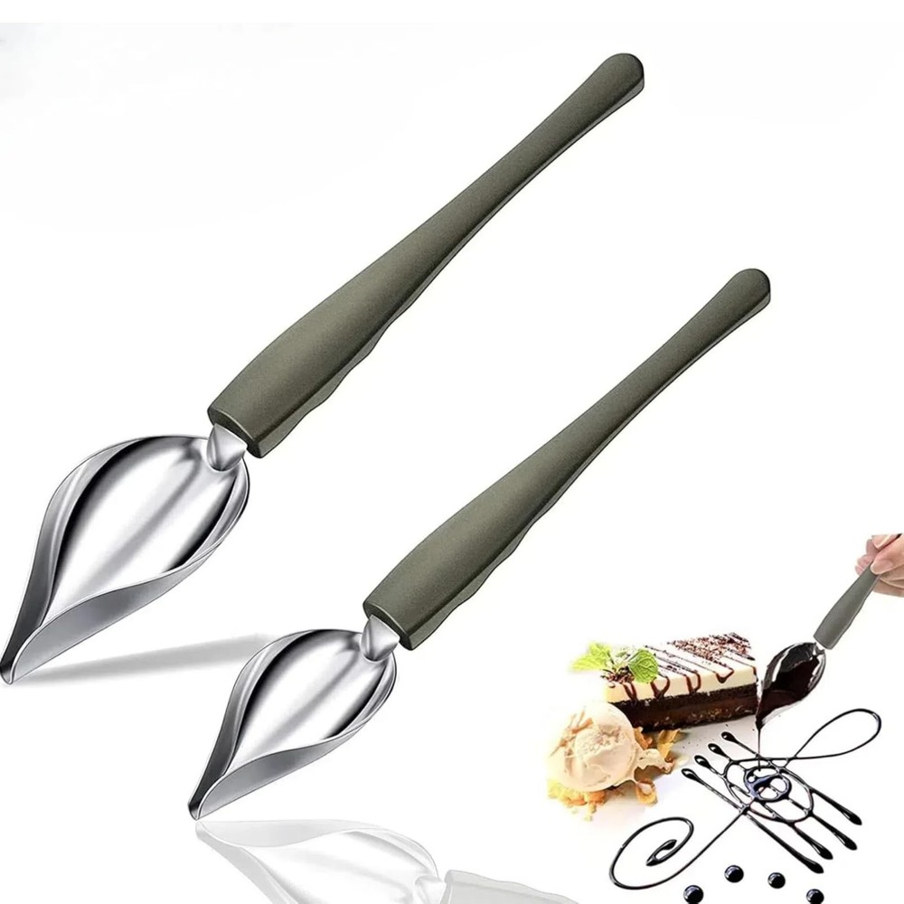Cyoufine Professional Culinary Precision Drawing Decorating 8 inch, Silver