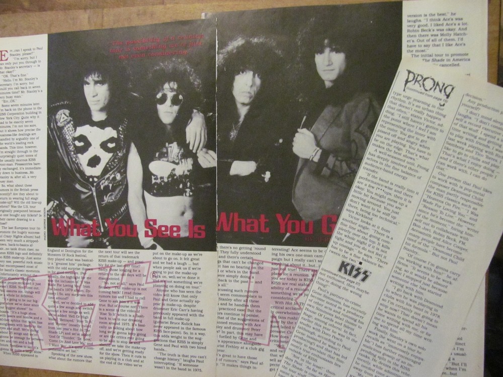 Kiss, Three Page Vintage Clipping