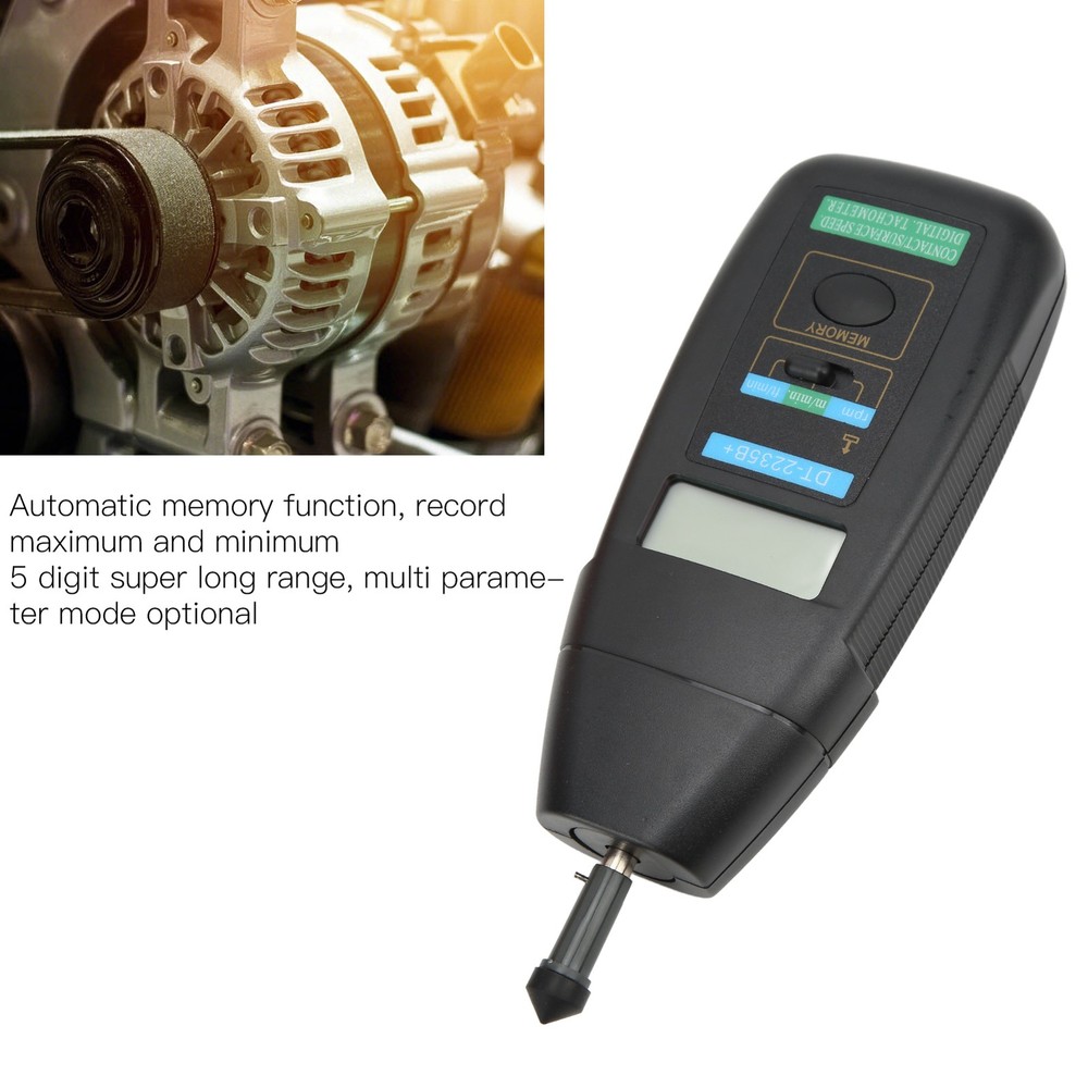 Digital Tachometer Fast Measurement Automatic Memory Auto Ranging Speed New
