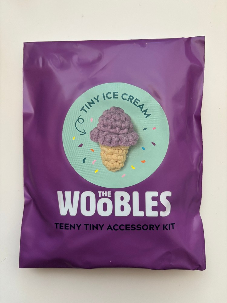 The Woobles Tiny Ice Cream Accessory