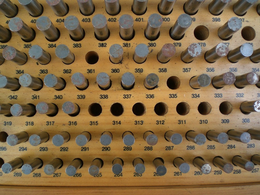 Meyer M-2 Plus Pin gage set .251 - .500 incomplete