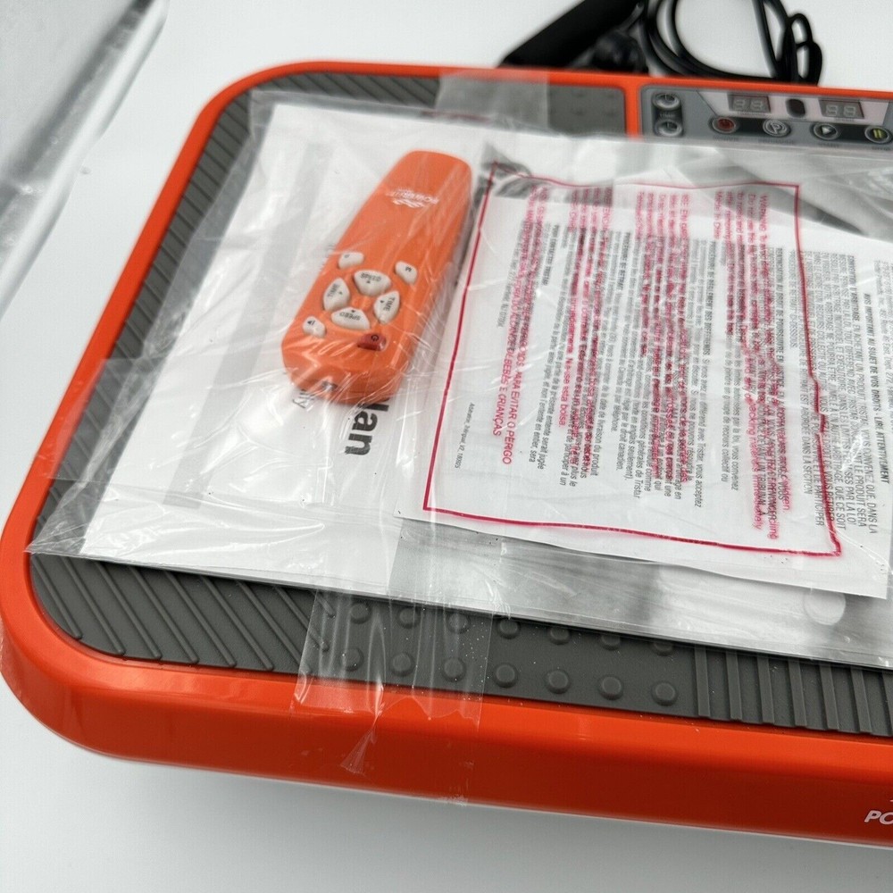 Powerfit Elite Vibration Plate Exercise Machine with Loop Resistance Bands - OB!