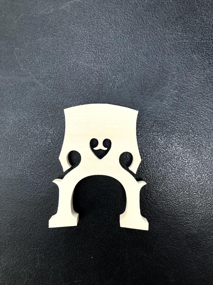 4/4 Cello Bridge Self-Adjusting Blank Bridge, Maple Wood